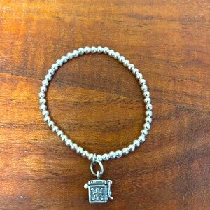 Silpada Sterling Silver Prayer Box Bracelet children tweens. Fits 5-1/2 wrist .